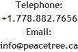 1-778-882-7656 - info@peacetree.ca